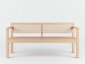 Panche da giardino - Legno - 152x60x84 cm - Legno naturale chiaro - Stile minimalista lineare