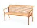 Panche da giardino - Legno - 158x62x86 cm - Legno naturale - Stile contemporaneo curvo
