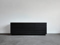 Mobile ingresso-Legno-180x45x68 cm-Nero-Stile moderno minimalista