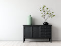 Mobile ingresso - Legno ingegnerizzato - 118x40x79 cm - Nero - Stile moderno