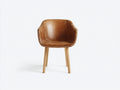 Sedia da pranzo - Similpelle - Legno - 57x56x81 cm - Marrone cognac - Stile vintage