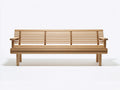 Panche da giardino - Legno - 195x66x90 cm - Rovere chiaro - Stile classico a doghe